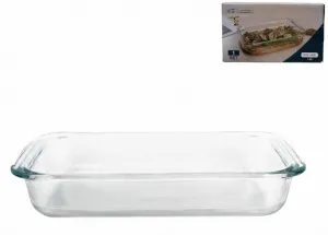Форма для запекания 1,0 л, 23*15*4см, прямоугольная, стекло выдерживает до 200°C