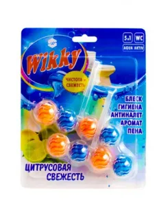 Подвесной блок для унитаза Wikky 2*60 г Цитрусовая свежесть