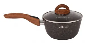 Ковш 1,5 л с носиком со съемной ручкой, со стекл. крышкой, АП линия "Granit Ultra Induction" (origi