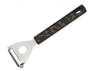 Овощечистка 17,5*5,5 см MARBLE из нержавеющей стали с ручкой из полипропилена