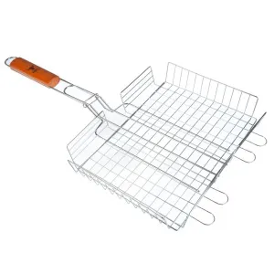 Решетка - гриль 23*29*6 см  хром GRILLBOOM