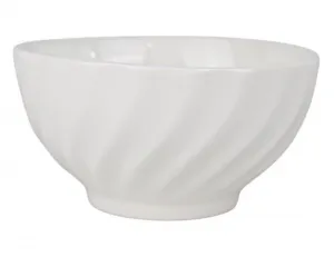 Салатник 350 мл, фарфор, d=12см, h= 6 см, круглый, белье 