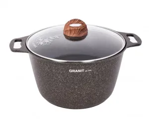 Кастрюля 8 л АП "Granit ultra" (Original) со стекл крышкой