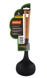 Половник из нейлона, FORESTA, с пластм ручкой/дизайн под дерево, 32*9,5 см