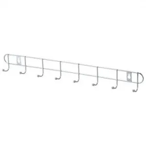 Вешалка 8 крючков ELINE-WH-3 47*5,5*3,5см, крепление: шуруп