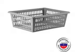 Корзинка 9 л 400*300*130 мм цвет МИКС